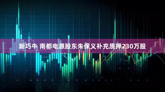 新巧牛 南都电源股东朱保义补充质押230万股